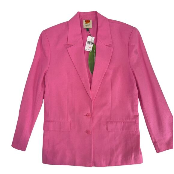 New NWT Farm Rio Pink Blazer Size Small - Picture 4 of 13